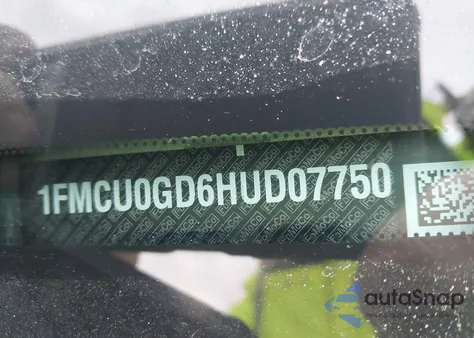 2017 Ford Escape Se z USA, uszkodzony, nr VIN 1FMCU0GD6HUD07750